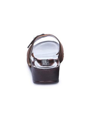 brown slip on wedges - 16610548 - Standard Image - 3
