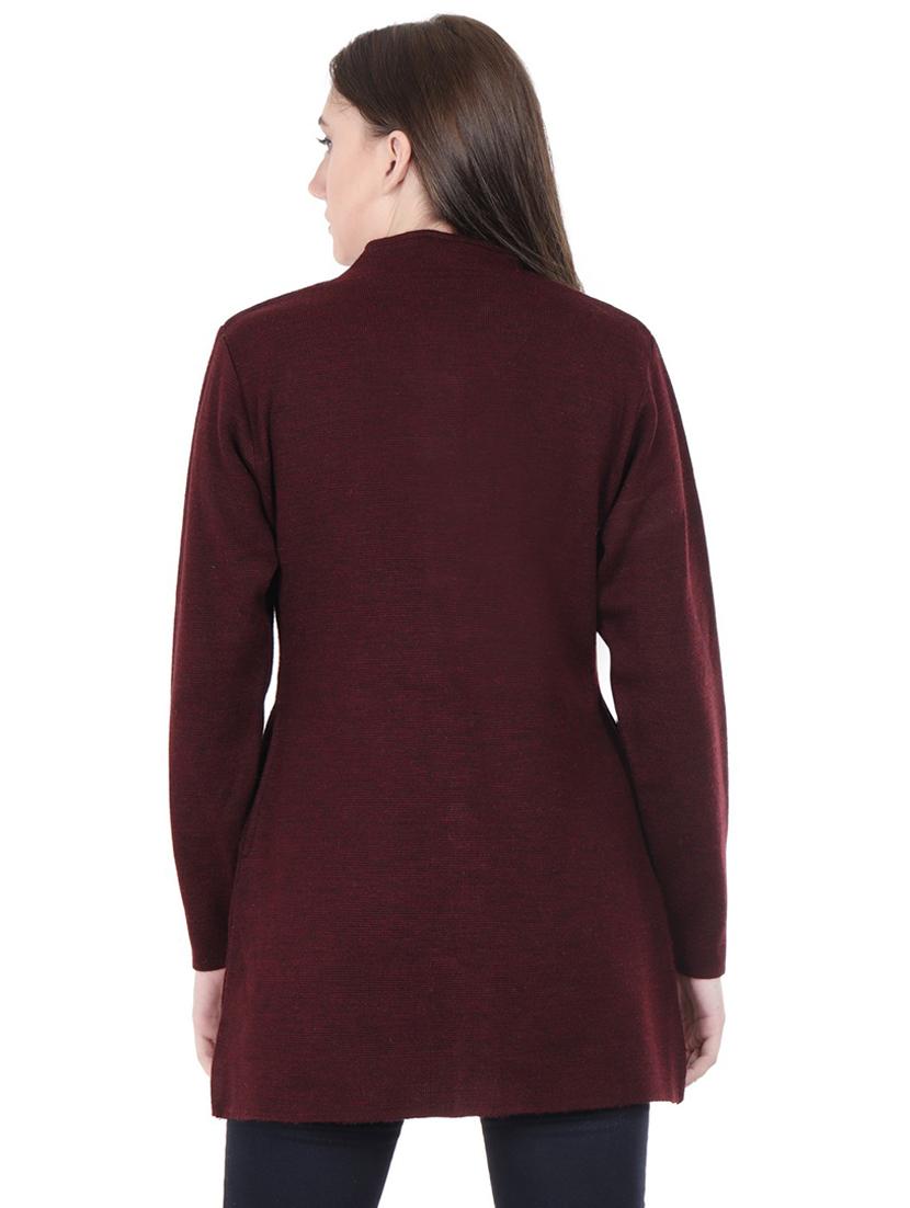 pocket detail long sleeved wool cardigan - 16611334 - Zoom Image - 3