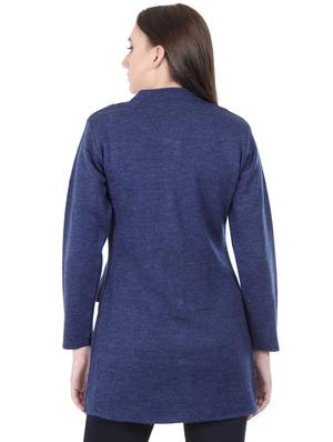 pocket detail long sleeved wool cardigan - 16611338 - Standard Image - 3