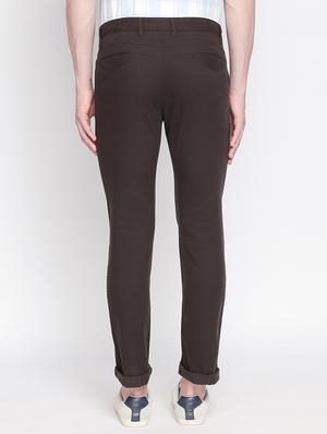 brown solid chinos - 16611394 - Standard Image - 3
