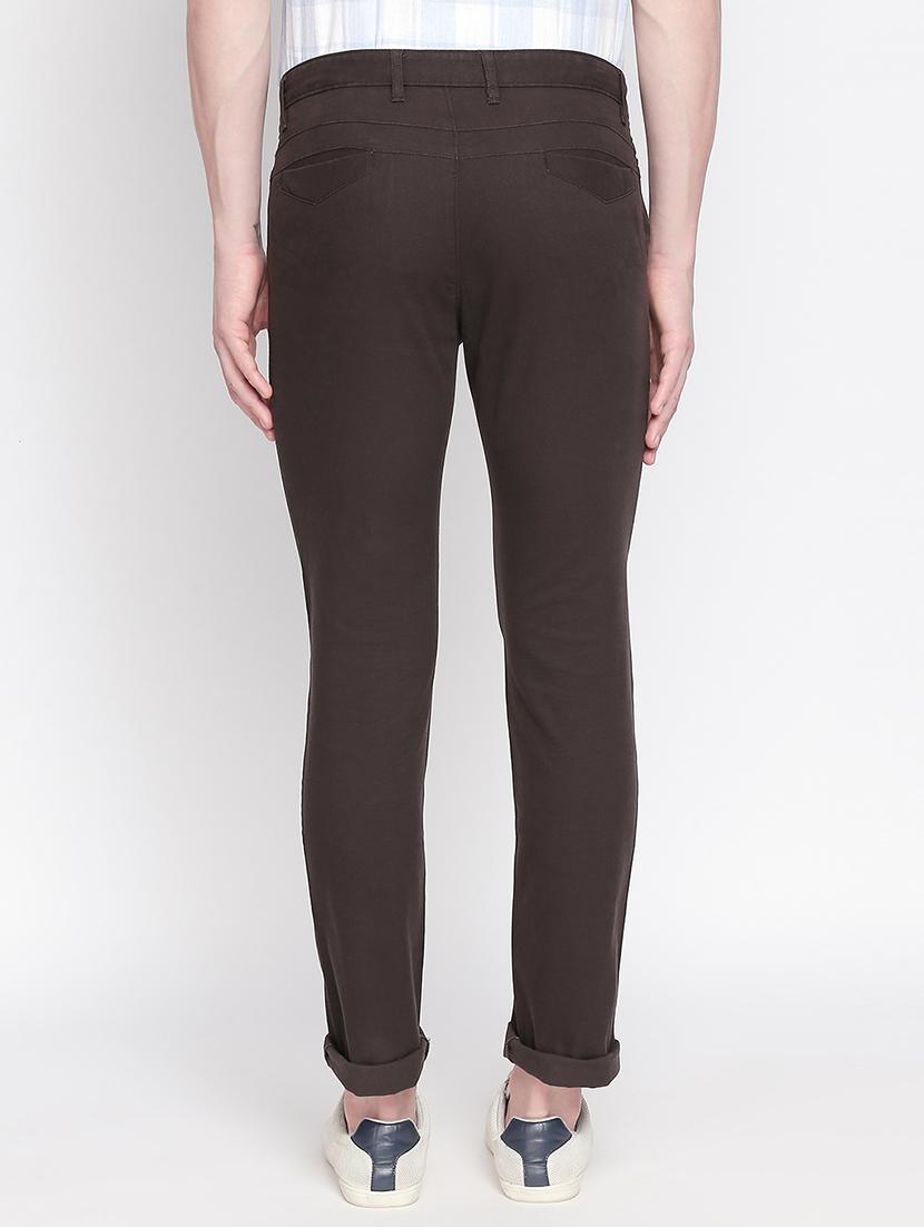 brown solid chinos - 16611394 - Zoom Image - 3