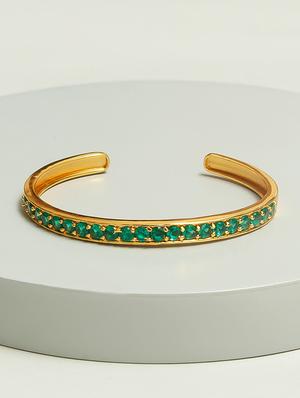 green brass cuffs bracelet - 16611658 - Standard Image - 3