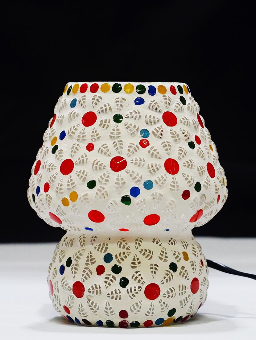multicolour mosaic glass table lamp - 16611702 - Zoom Image - 3