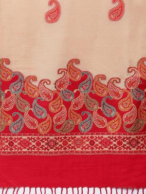 self-design wool shawl - 16611849 - Standard Image - 3