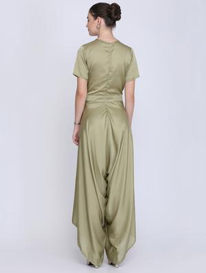 green satin cocktail gown - 16613833 - Standard Image - 3