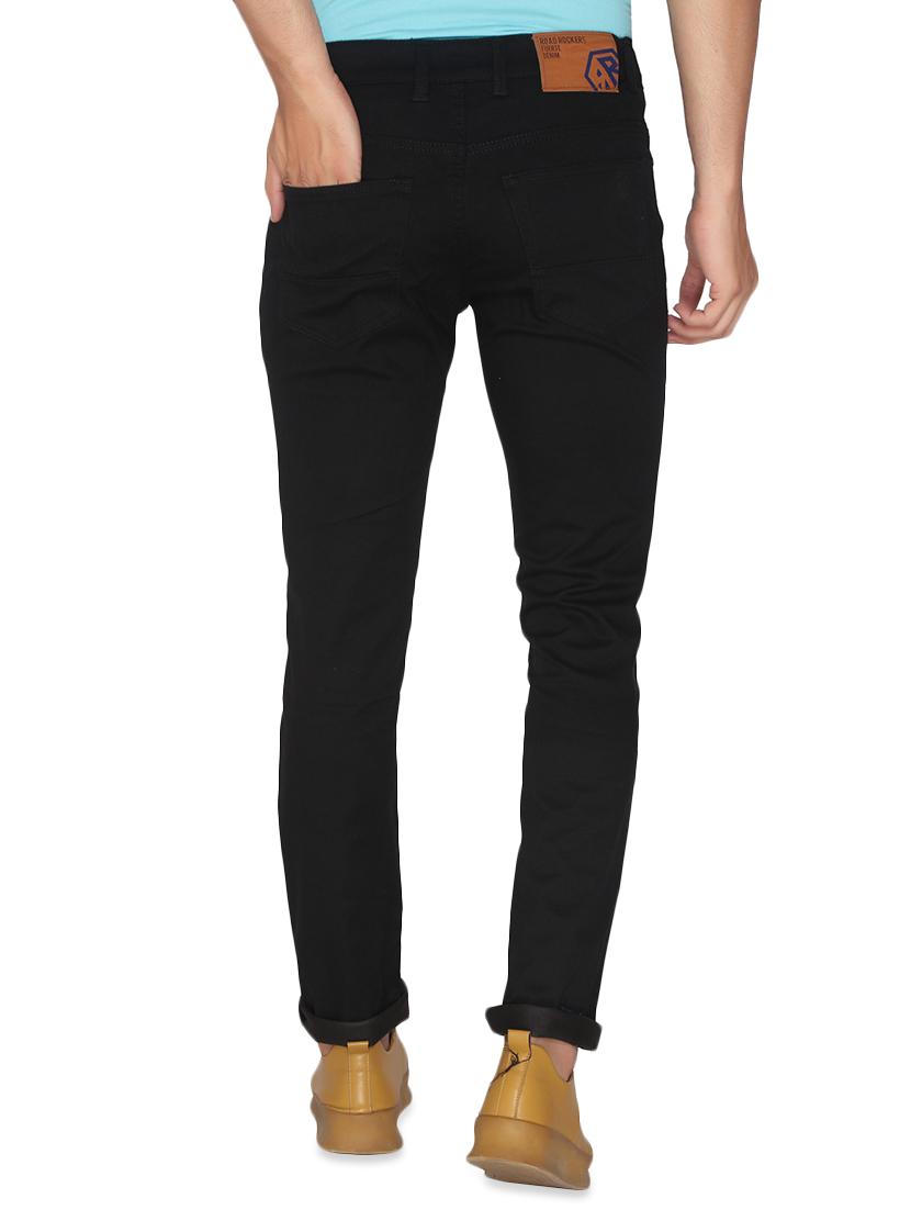 black solid plain jeans - 16613986 - Zoom Image - 3