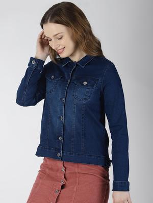 pocket detail denim jacket - 16614147 - Standard Image - 3