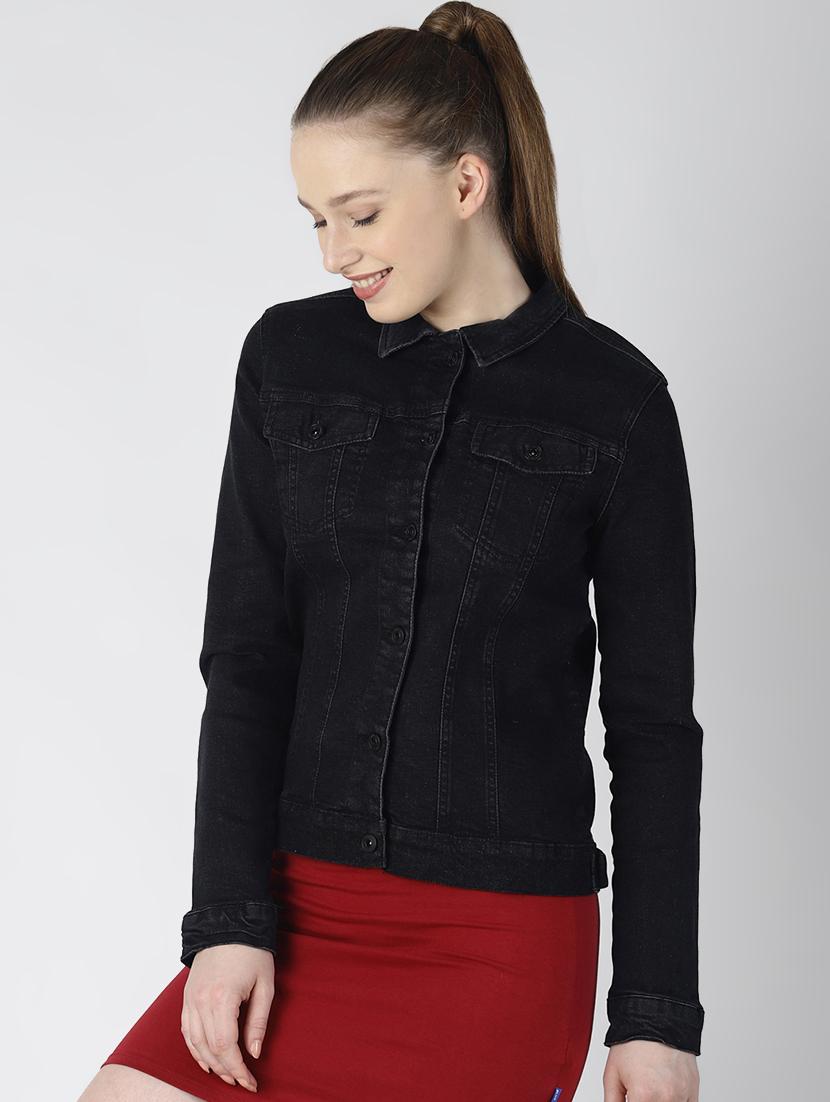 pocket detail denim jacket - 16614151 - Zoom Image - 3