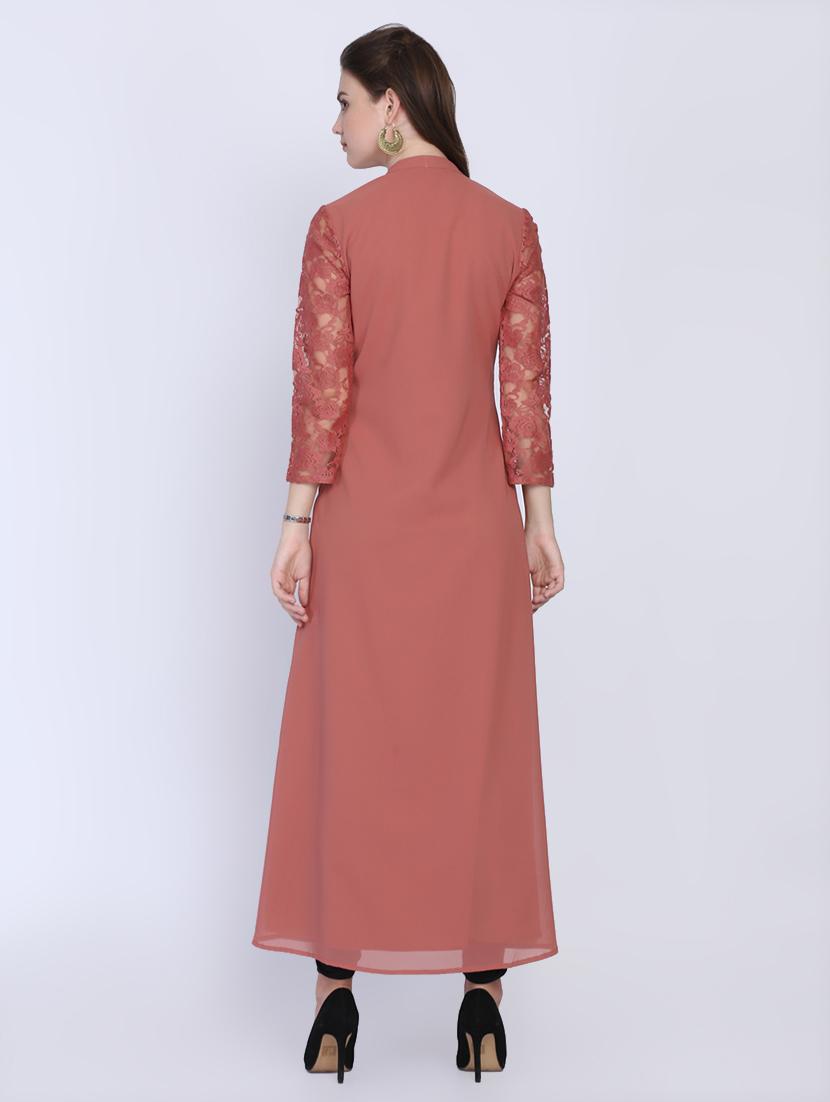 notch neck embellished detail maxi dress - 16614305 - Zoom Image - 3