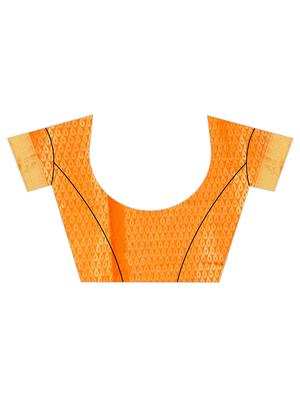 zari work kanjivaram saree with blouse - 16614874 - Standard Image - 3