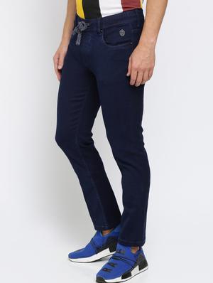 blue solid plain jeans - 16615223 - Standard Image - 3