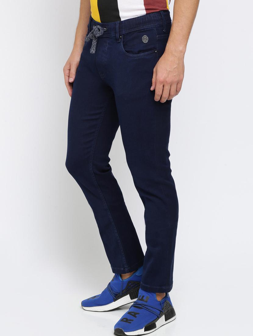blue solid plain jeans - 16615223 - Zoom Image - 3