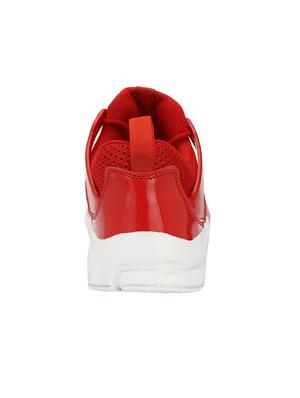 red mesh lace up sport shoes - 16615686 - Standard Image - 3