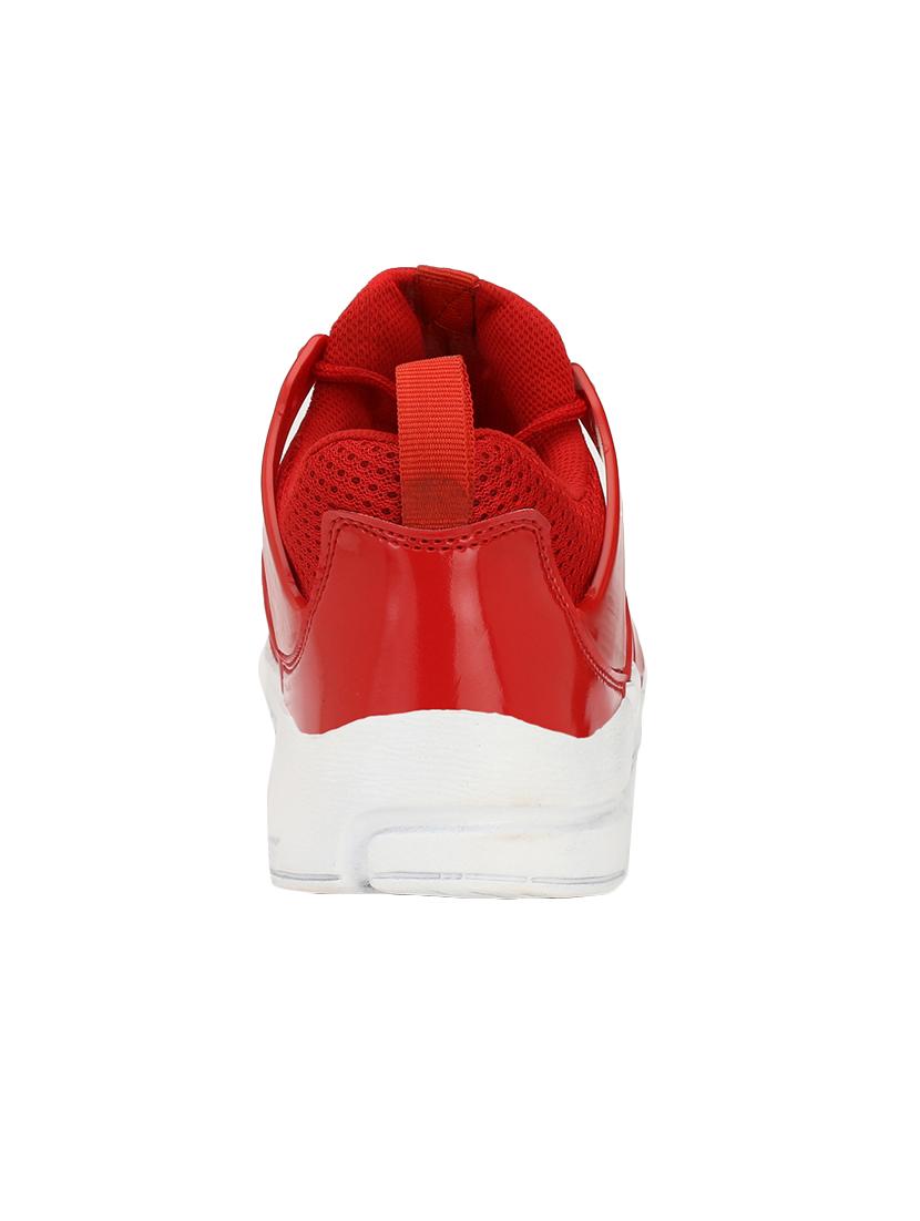 red mesh lace up sport shoes - 16615686 - Zoom Image - 3