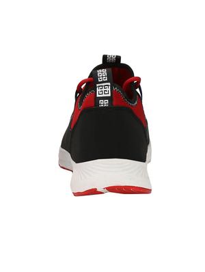 red mesh lace up sport shoes - 16615701 - Standard Image - 3