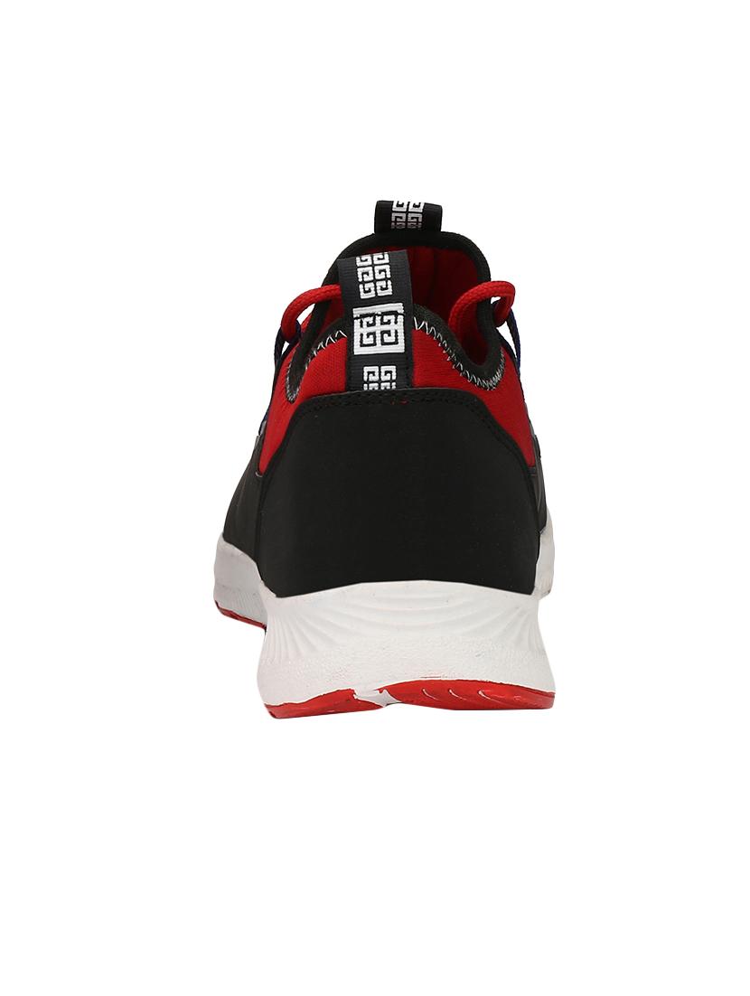 red mesh lace up sport shoes - 16615701 - Zoom Image - 3