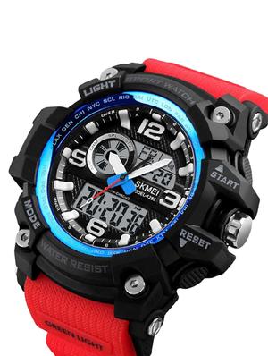 skmei 1283 round dial analog and digital watch - 16615890 - Standard Image - 3