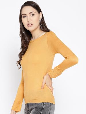 crew neck solid pullover - 16616295 - Standard Image - 3