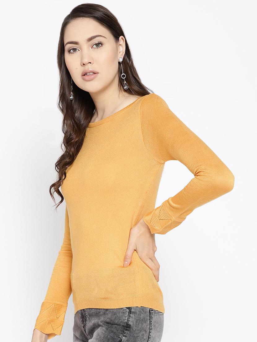 crew neck solid pullover - 16616295 - Zoom Image - 3