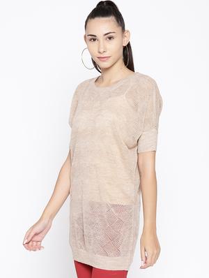 round neck long pullover - 16616297 - Standard Image - 3