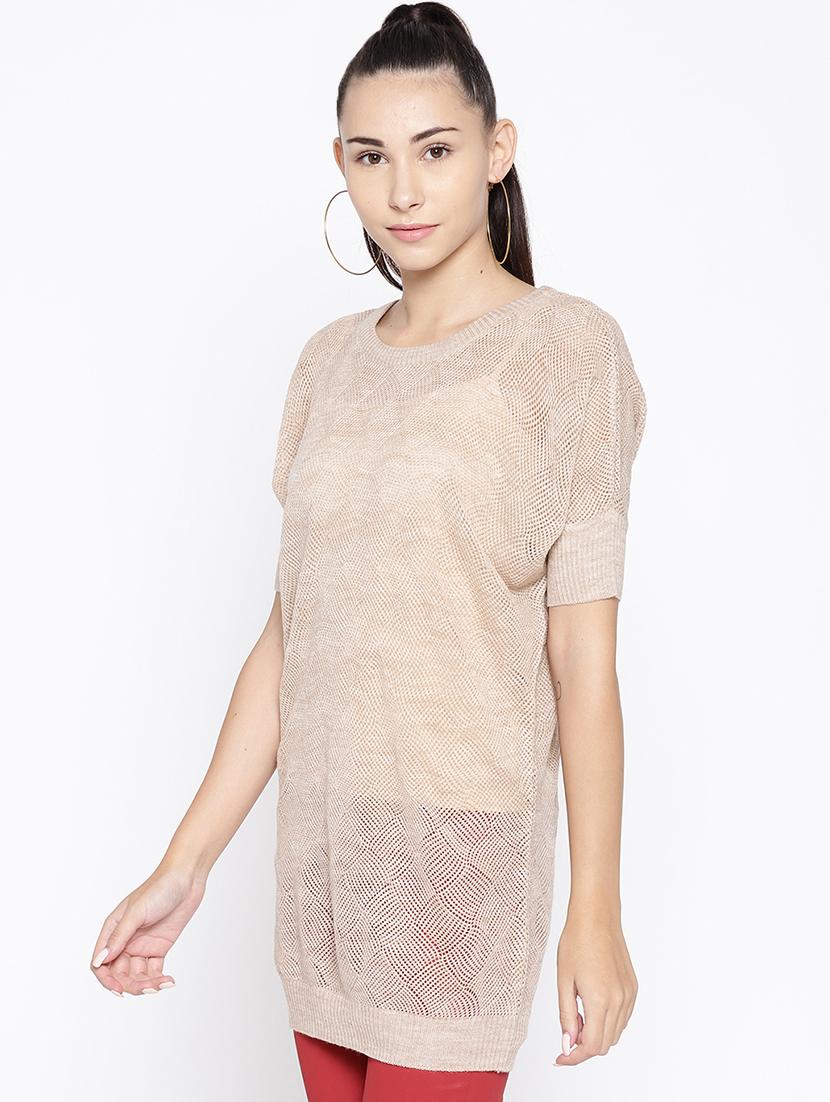 round neck long pullover - 16616297 - Zoom Image - 3