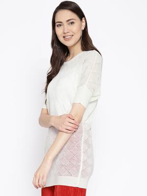 round neck long pullover - 16616298 - Standard Image - 3