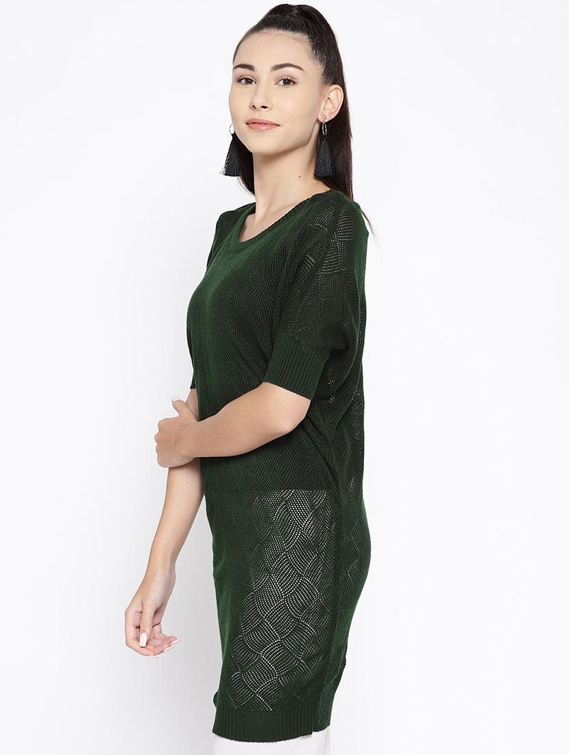 round neck long pullover - 16616299 - Zoom Image - 3