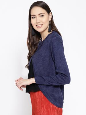 overlap neck long sleeved pullover - 16616306 - Standard Image - 3