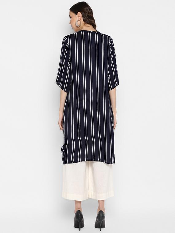navy blue rayon shrug - 16616369 - Zoom Image - 3