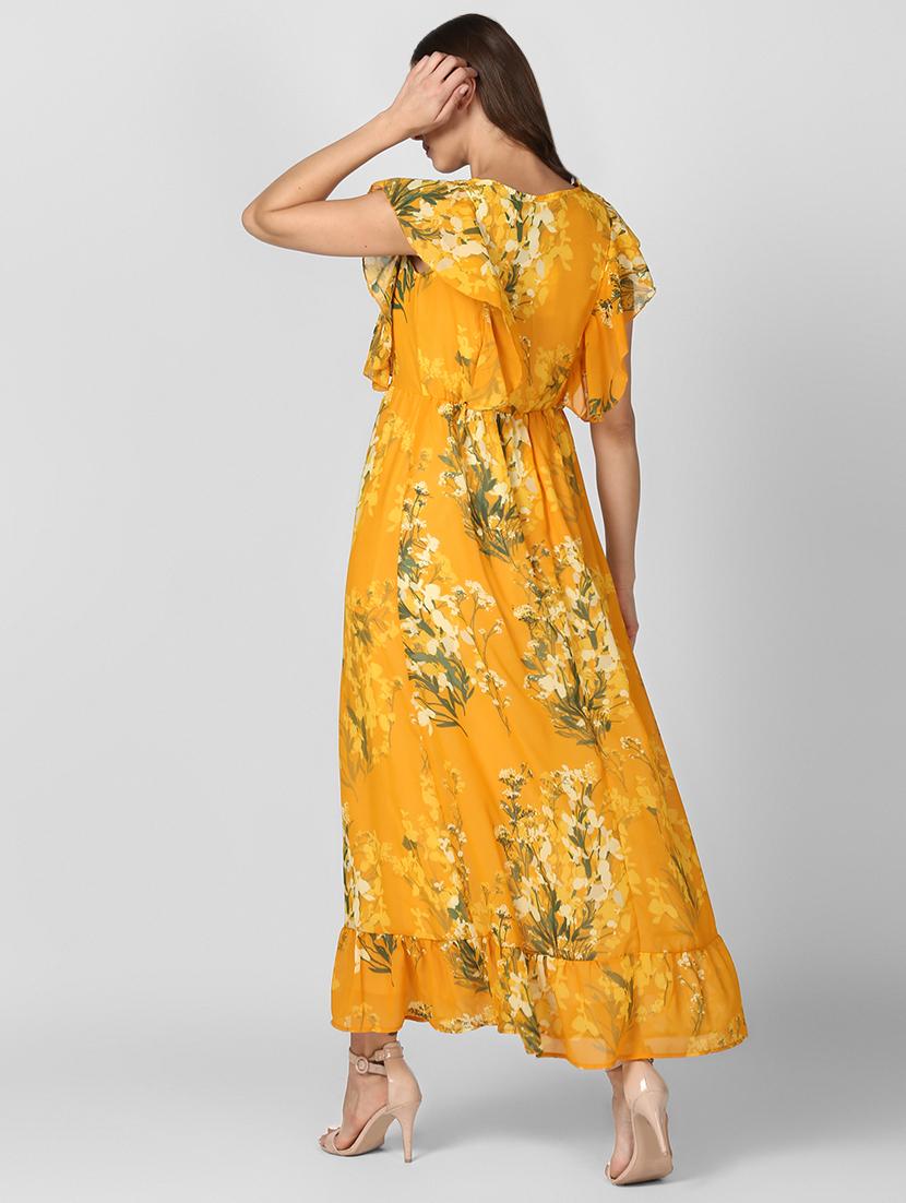 ruffle detail floral maxi dress - 16616441 - Zoom Image - 3