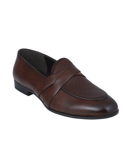 brown leather slip ons - 16618142 - Standard Image - 1