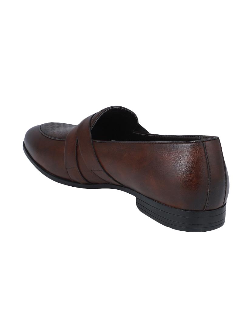 brown leather slip ons - 16618142 - Zoom Image - 3