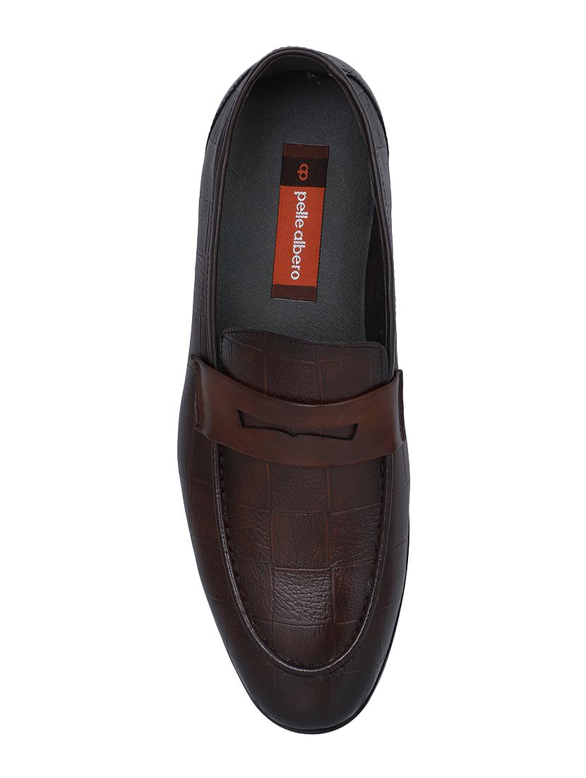 brown leather slip ons - 16618144 - Zoom Image - 3