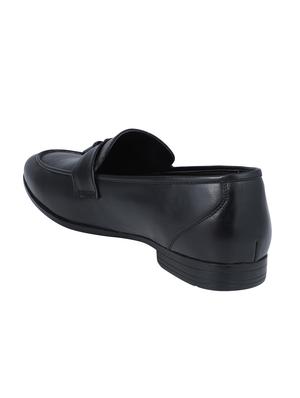 black leather tassel slip ons - 16618145 - Standard Image - 3