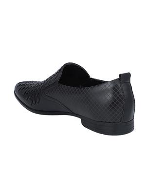 black leather slip ons - 16618147 - Standard Image - 3