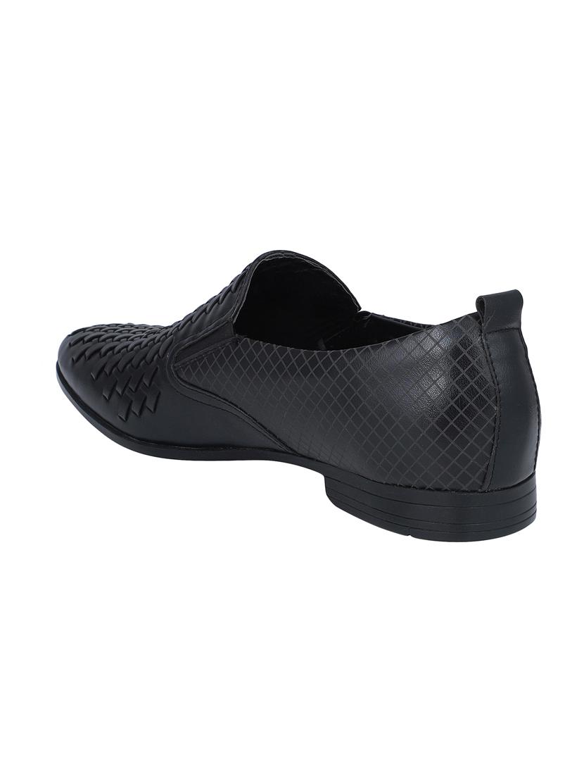 black leather slip ons - 16618147 - Zoom Image - 3
