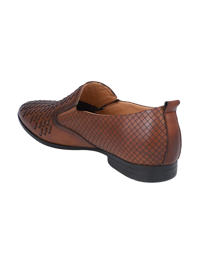 brown leather slip ons - 16618148 - Zoom Image - 3
