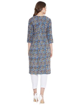 floral a-line kurta - 16618152 - Standard Image - 3