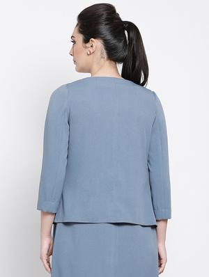 waterfall neck long sleeved shrug - 16618575 - Standard Image - 3