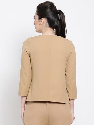 waterfall neck long sleeved shrug - 16618576 - Standard Image - 3
