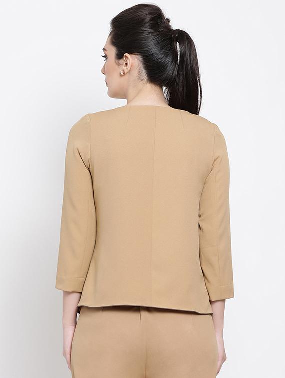 waterfall neck long sleeved shrug - 16618576 - Zoom Image - 3