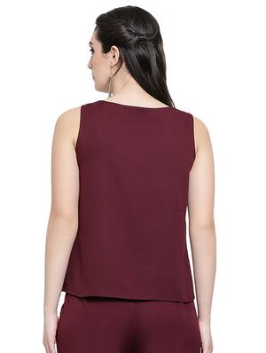 scoop neck solid tank top - 16618624 - Standard Image - 3
