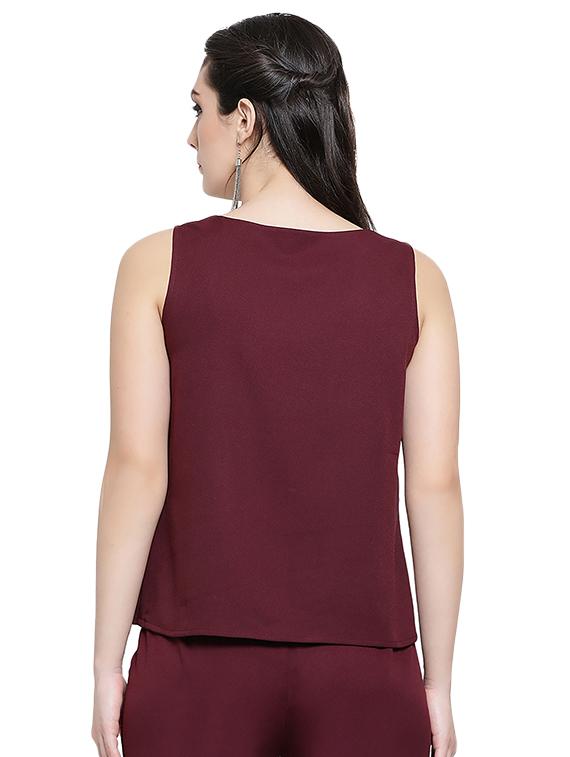 scoop neck solid tank top - 16618624 - Zoom Image - 3