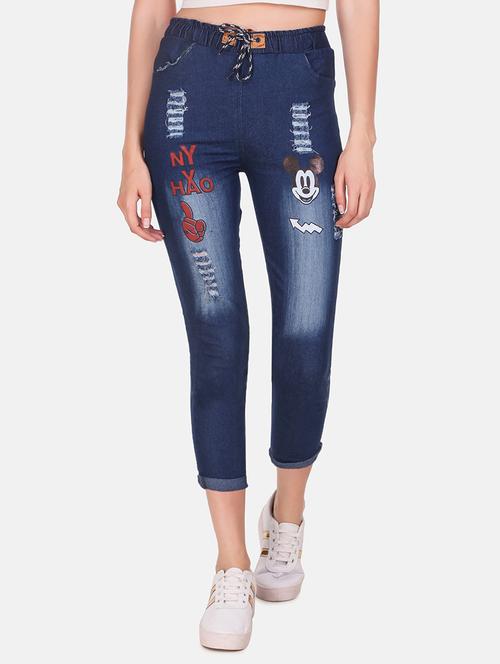 drawstring waist quirky jean - 16618781 - Very Small Image - 1