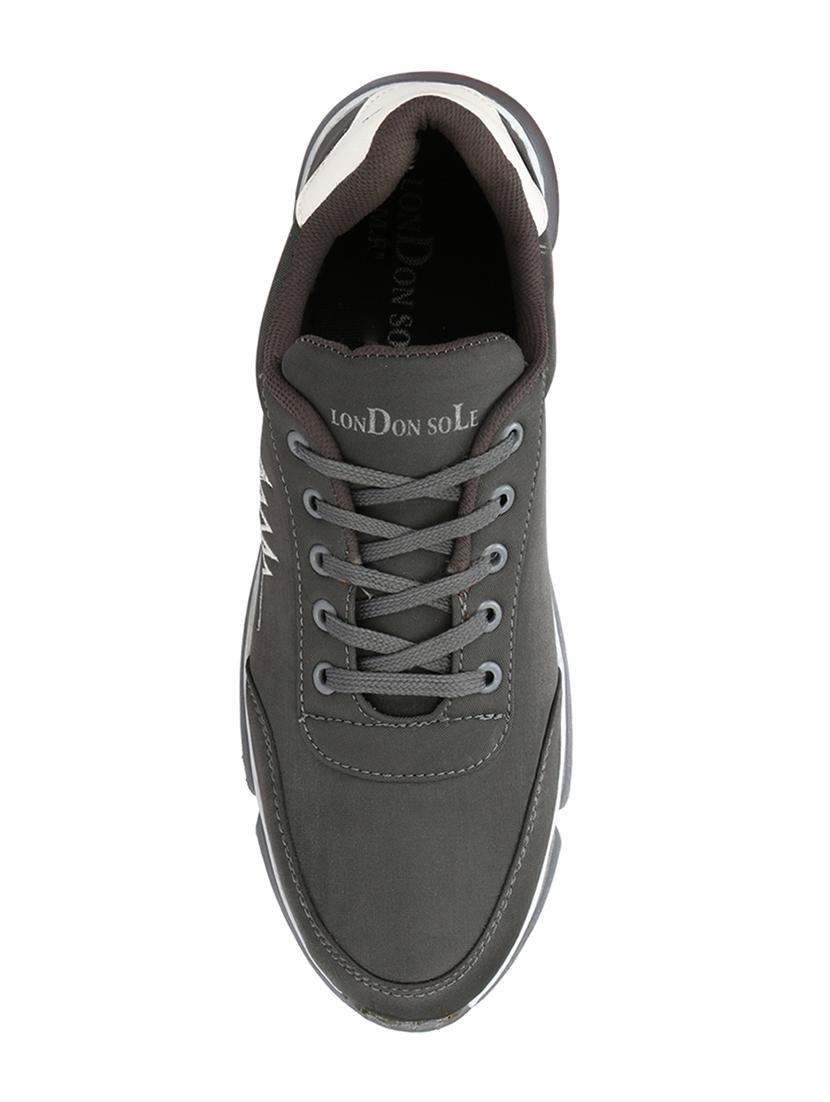 grey canvas lace up sport shoes - 16618788 - Zoom Image - 3