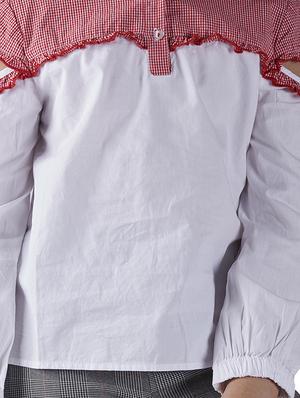 red cotton regular tops - 16618962 - Standard Image - 3
