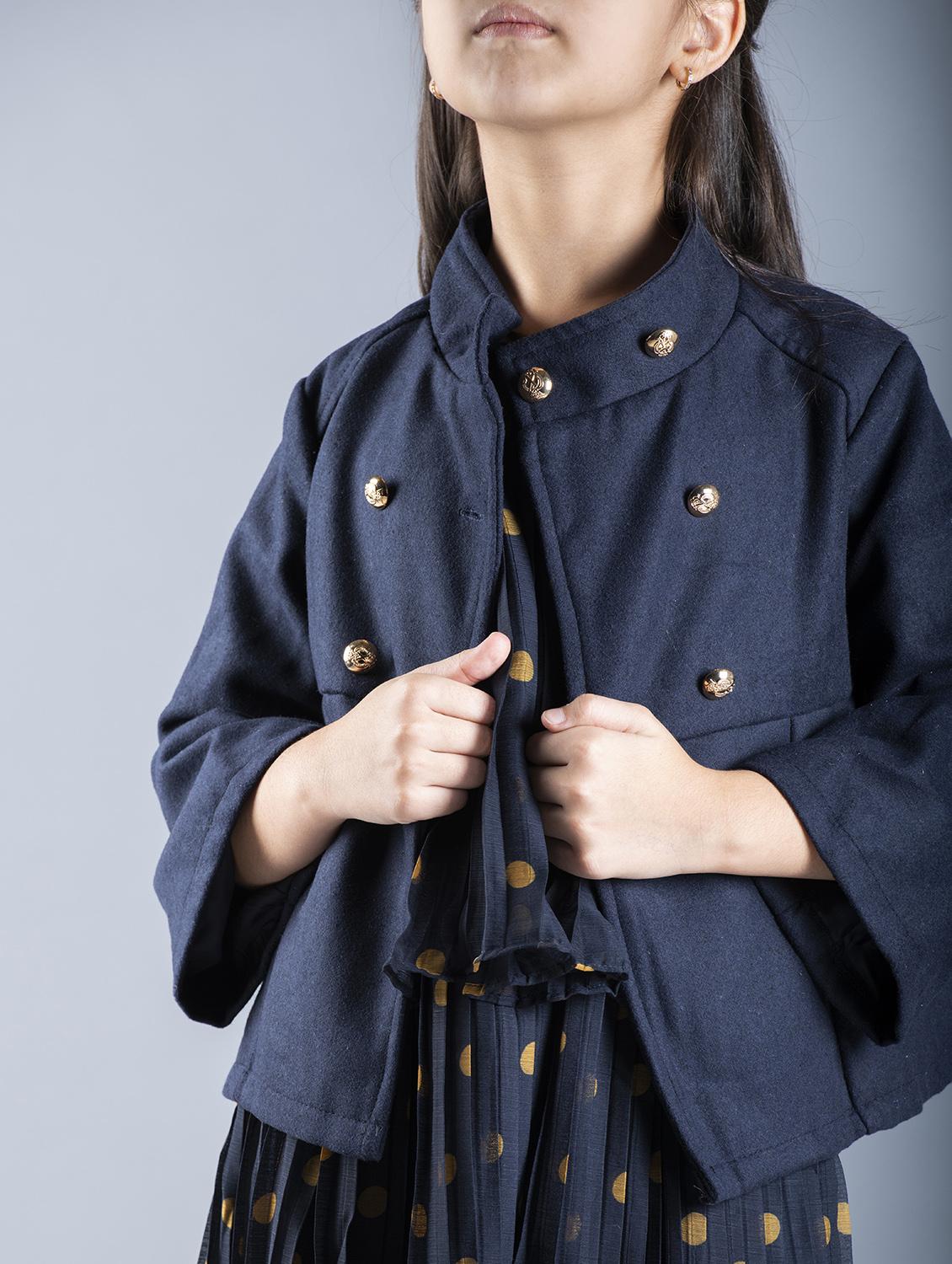 pleated long sleeved coatigan jacket - 16618974 - Zoom Image - 3