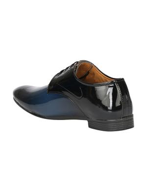 blue patent leather lace-up derbys - 16618989 - Standard Image - 3