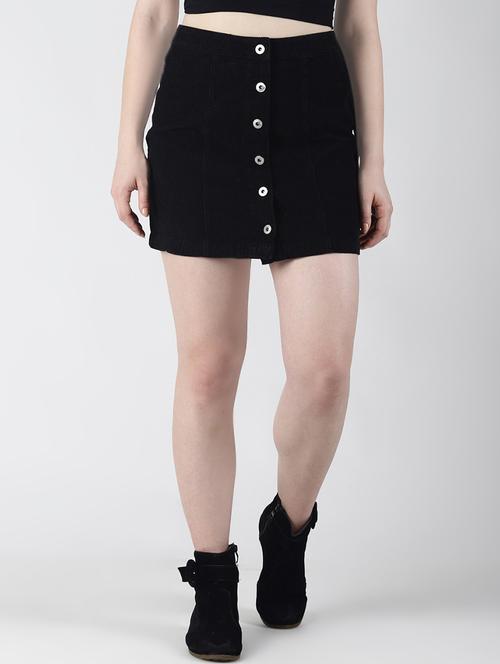high rise button up skirt - 16619160 - Standard Image - 1