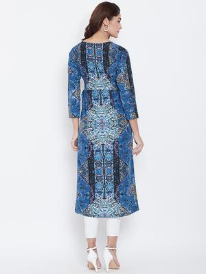 front slit abstract tunic - 16619227 - Standard Image - 3